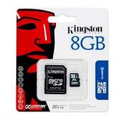 CARTÃO DE MEMÓRIA KINGSTON 8G + ADAPTADOR